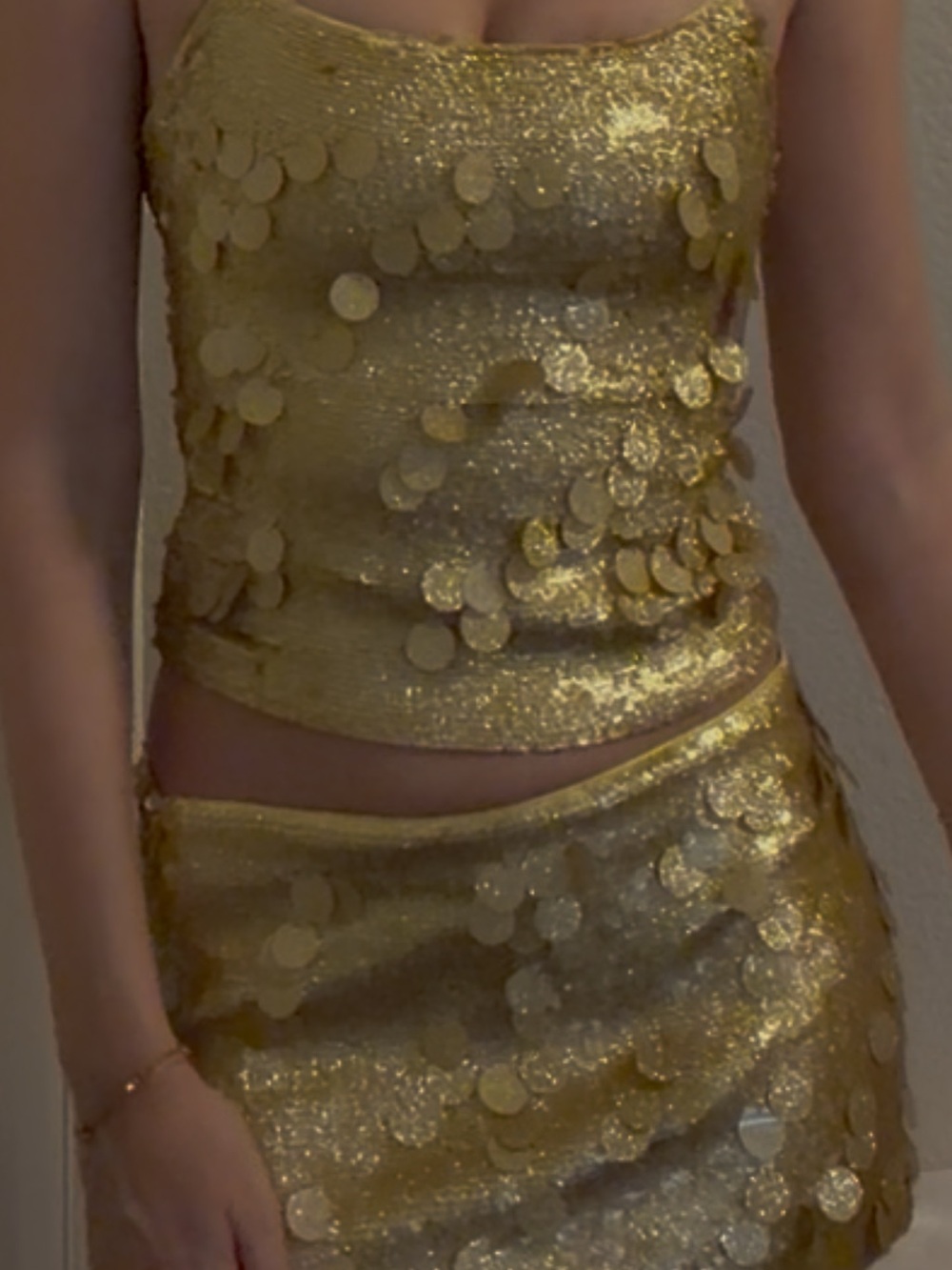 Danielle Guizo Sequin Two-Piece Mini Set - Picture 3 of 3